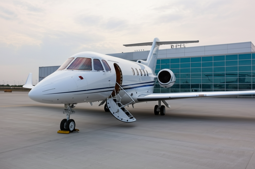 Private jet detailing